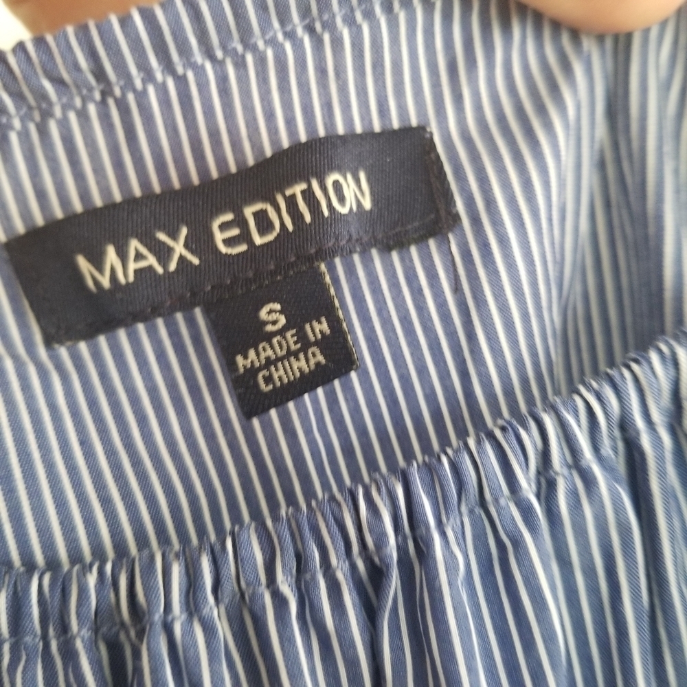 NWOT Max Edition puff sleeve off shoulder top - Picture 6 of 7